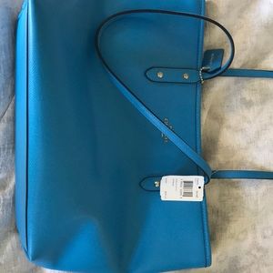 Blue Coach Tote